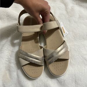 Brand new with tag GEOX gold sandals size 41 - US 11